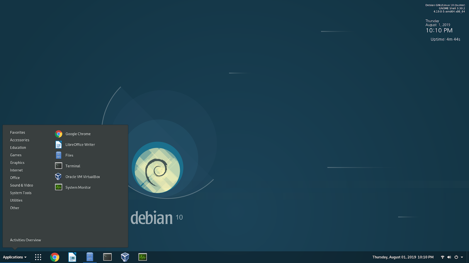 Debian Screen Shot