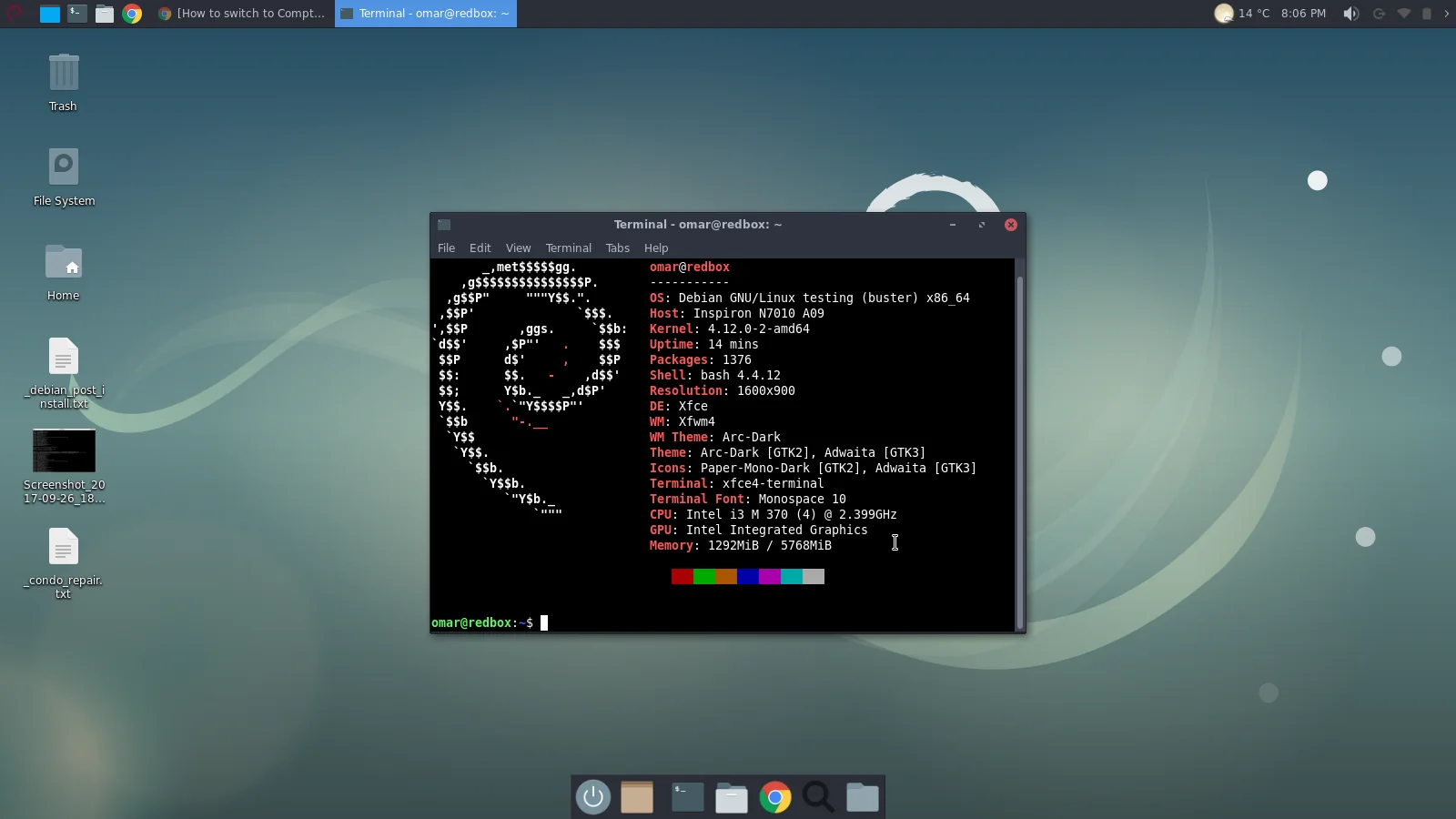 Debian Screen Shot